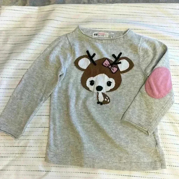 H&M - long sleeve pullover knit sweater. Size 1-2 years - Picture 1 of 3